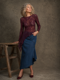 Blusa Irregular Tipo Encaje