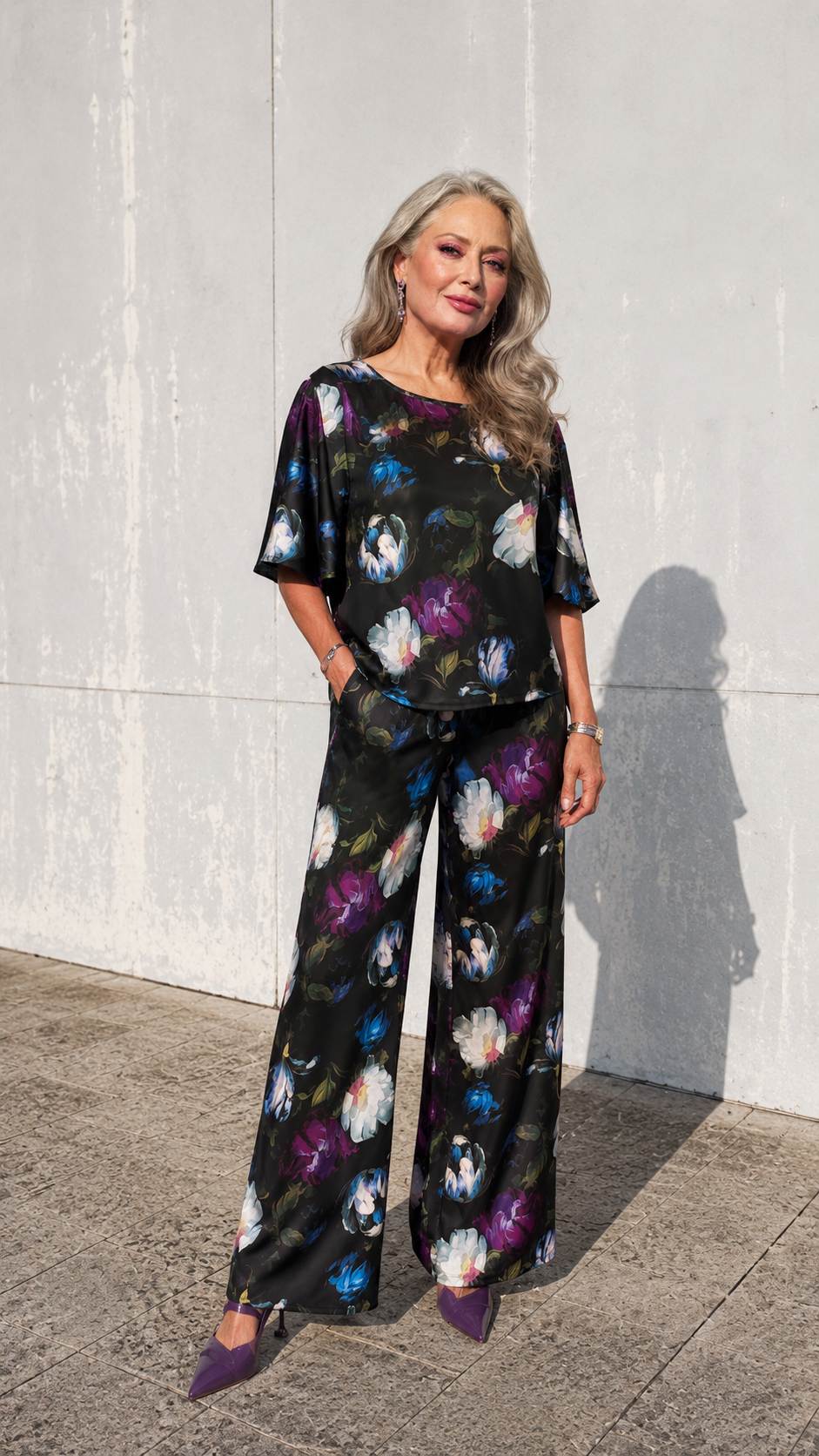 Conjunto Blusa y Pantalón Floral
