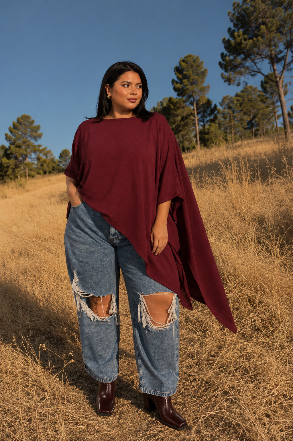 Blusa tipo Capa