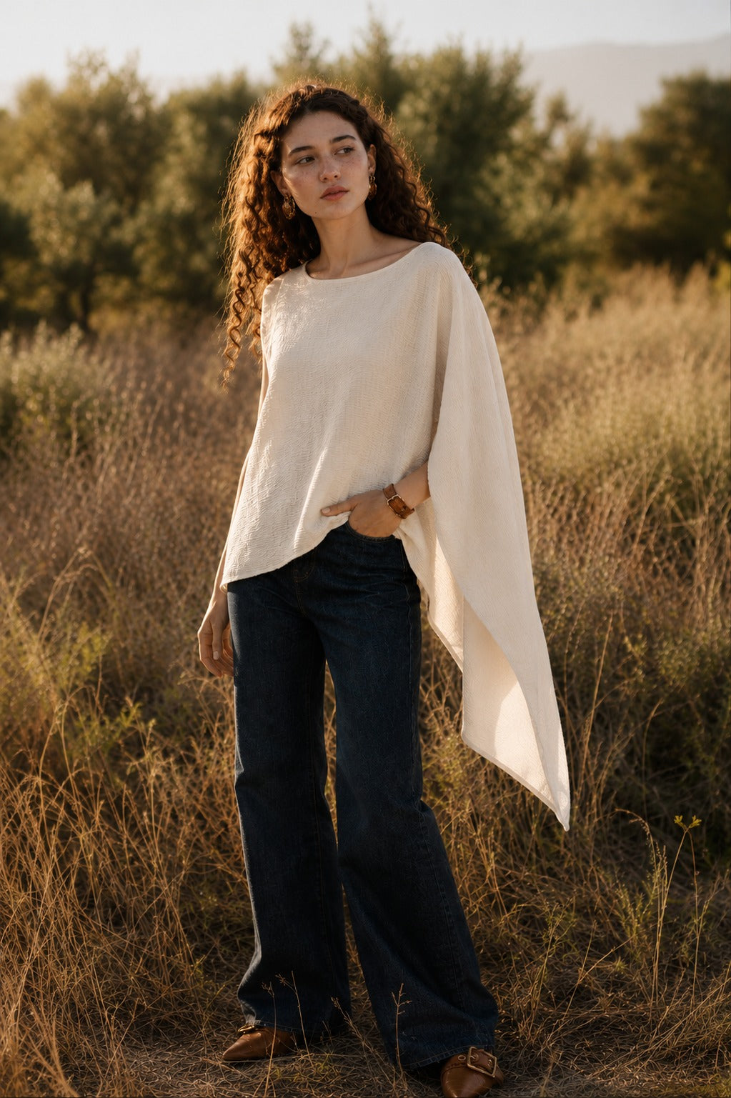 Blusa tipo Capa